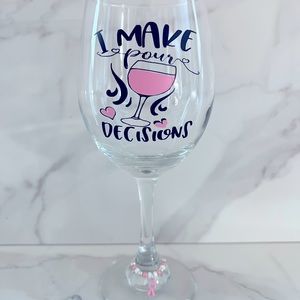 Wine glass stemware